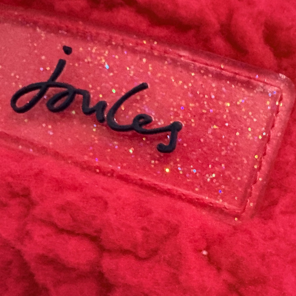 Joules Poppy Red Fleece Pullover Jacket Coat Toddler Kids Unisex Size 5 Year - Picture 4 of 10